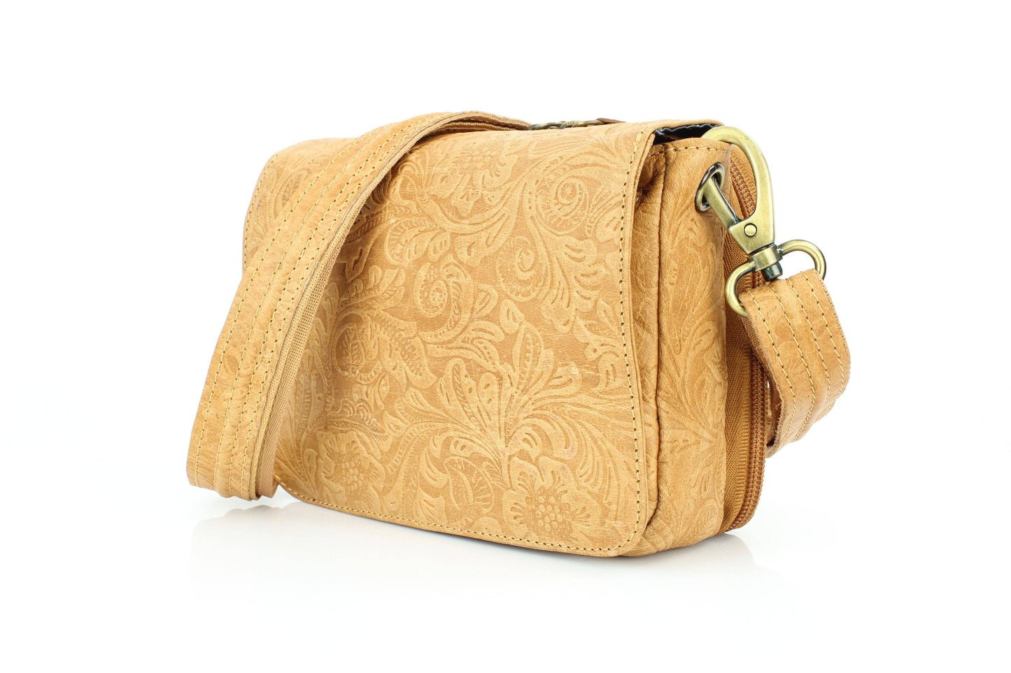 Women's Flap Over Crossbody Bag with Hidden Storage 1834