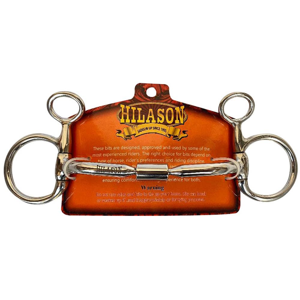 BAR H EQUINE 5 In Mouth Snaffle Bit Stainless Steel Western Horse Bits