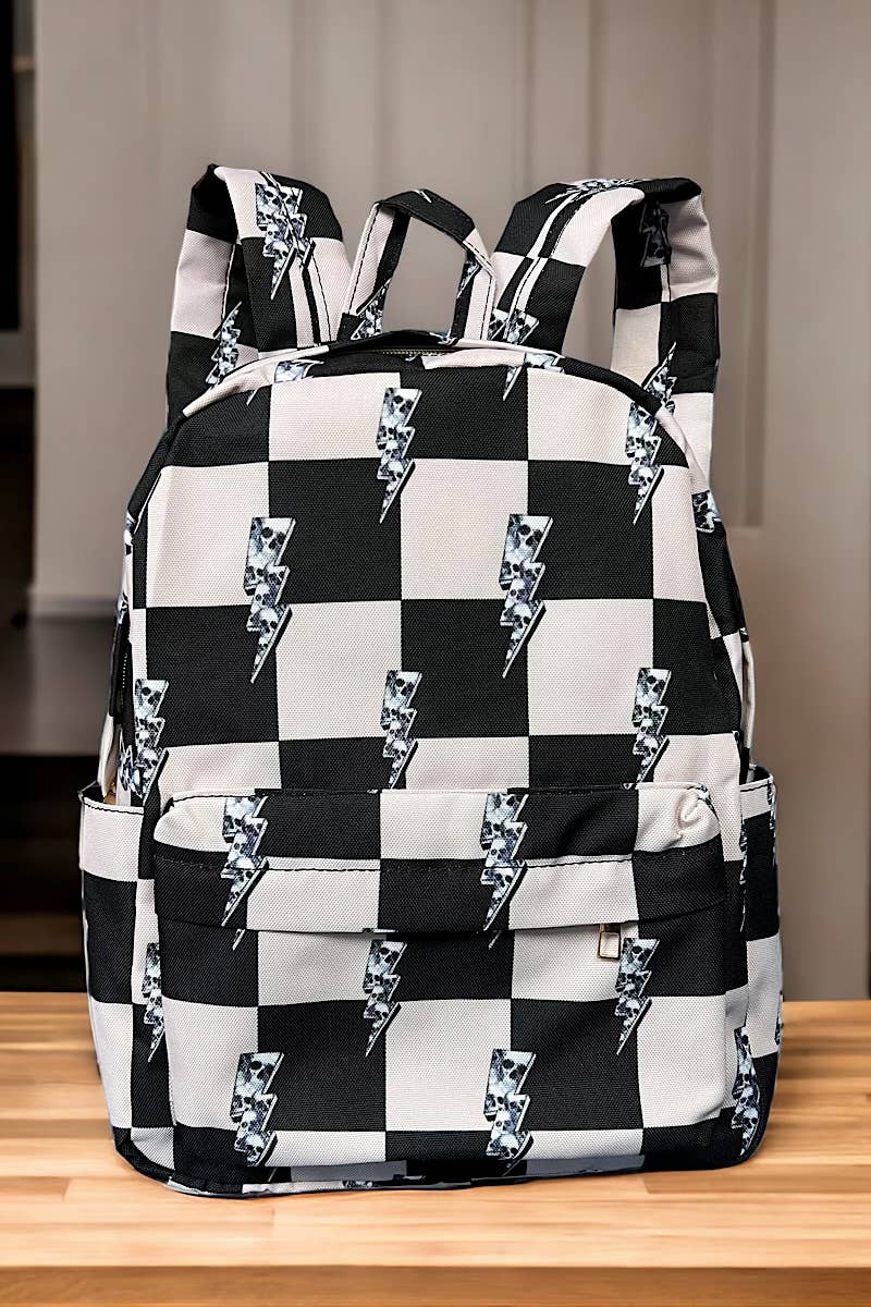BOLT PRINTED SMALL SIZE BACKPACK. BP-202323-34