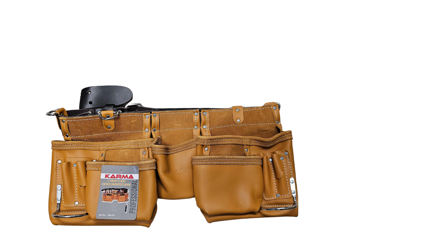 KARMA High Quality Leather Tool Belt Pouch/Apron #20355