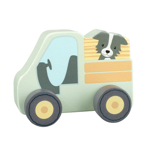 Orange Tree Toys - Farm Truck First Wooden Push Toy