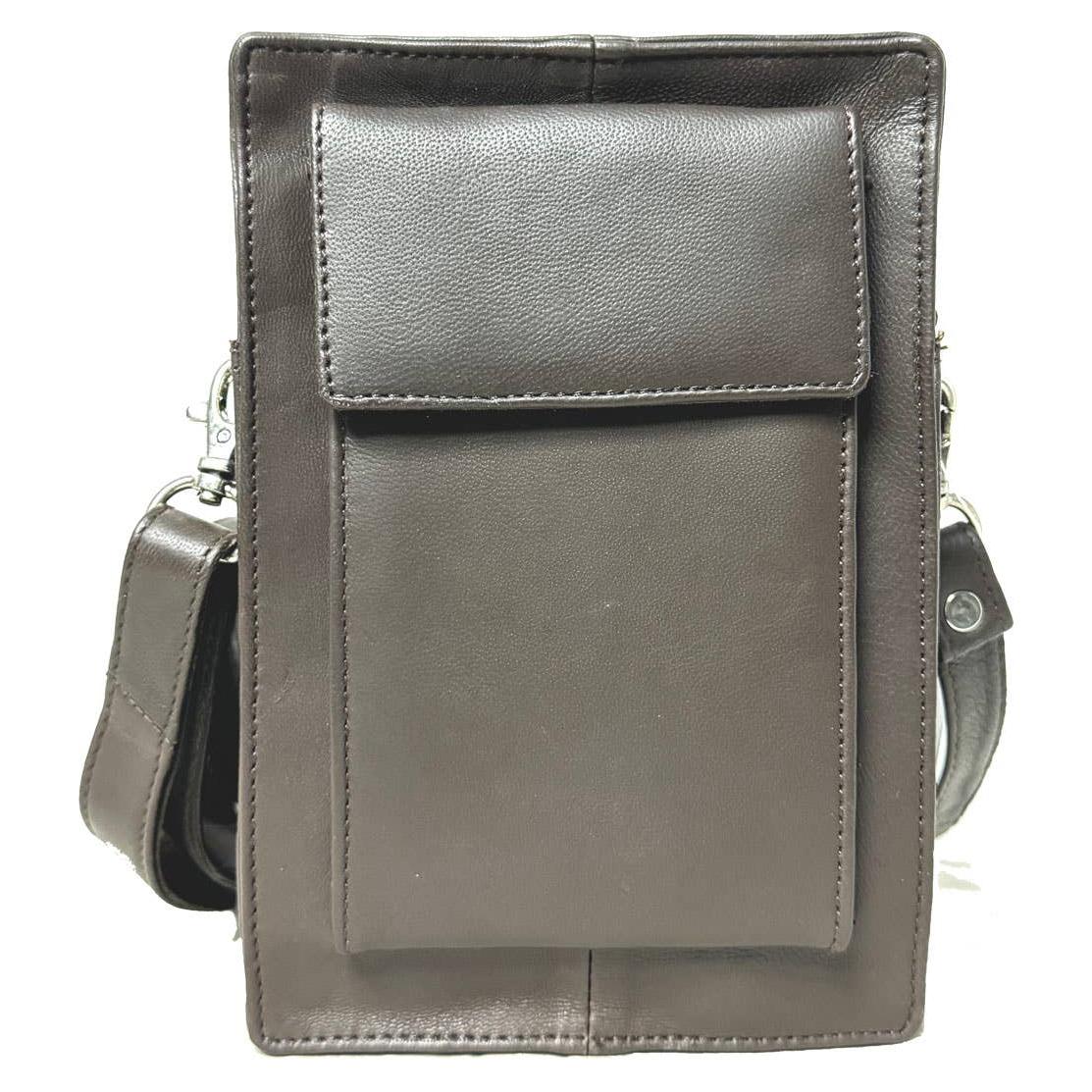 IGI CANADA - Genuine Leather Shoulder Messenger Organizer Bag # 3118
