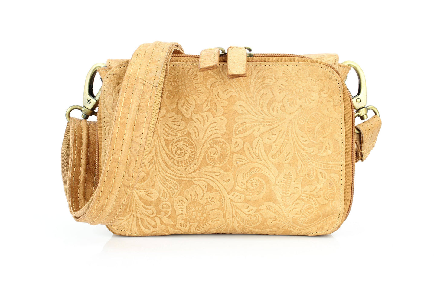 Women's Flap Over Crossbody Bag with Hidden Storage 1834