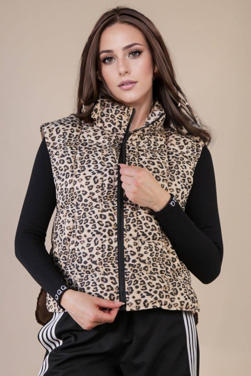 Solid Puffer Padded Warm Vest