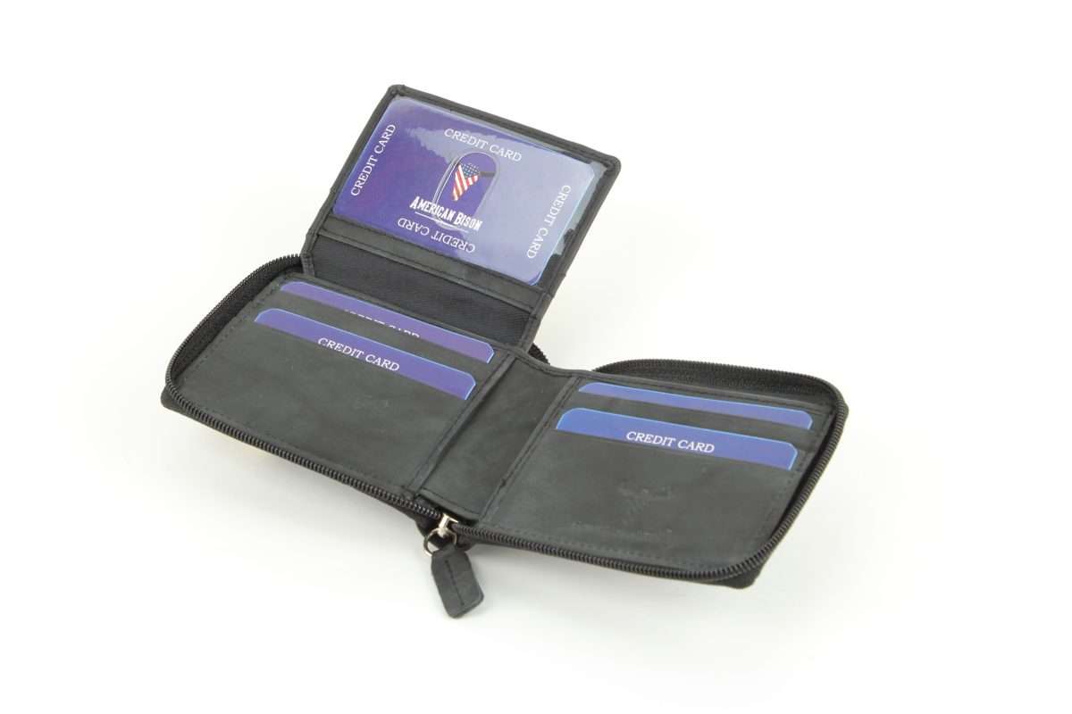 American Bison Zip Around Men's Wallet: 15712