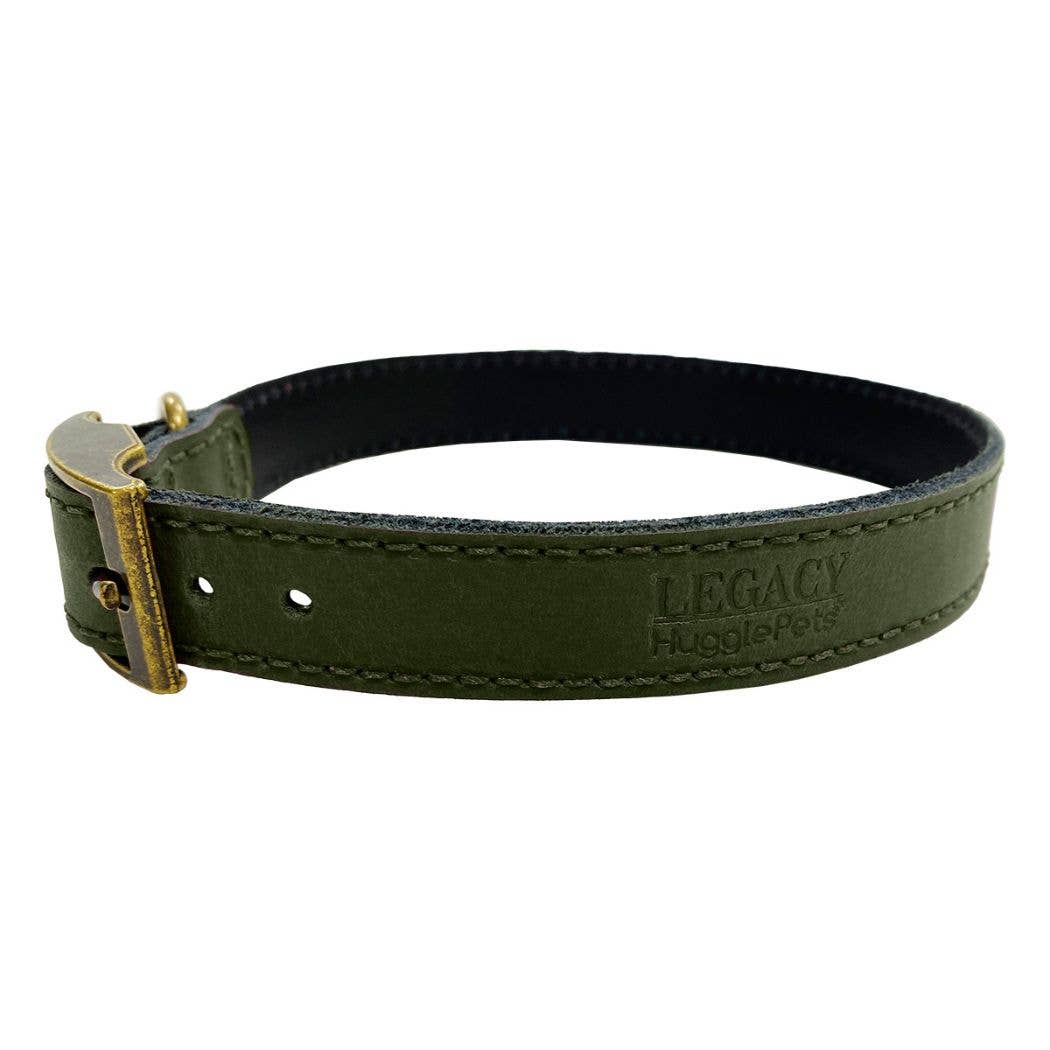 HugglePets Legacy Leather Dog Collar