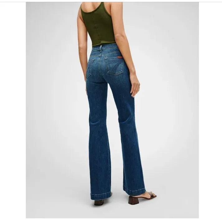 7 For All Mankind Women's Dojo Medium Melrose Trouser Jeans 7U451912-MR1