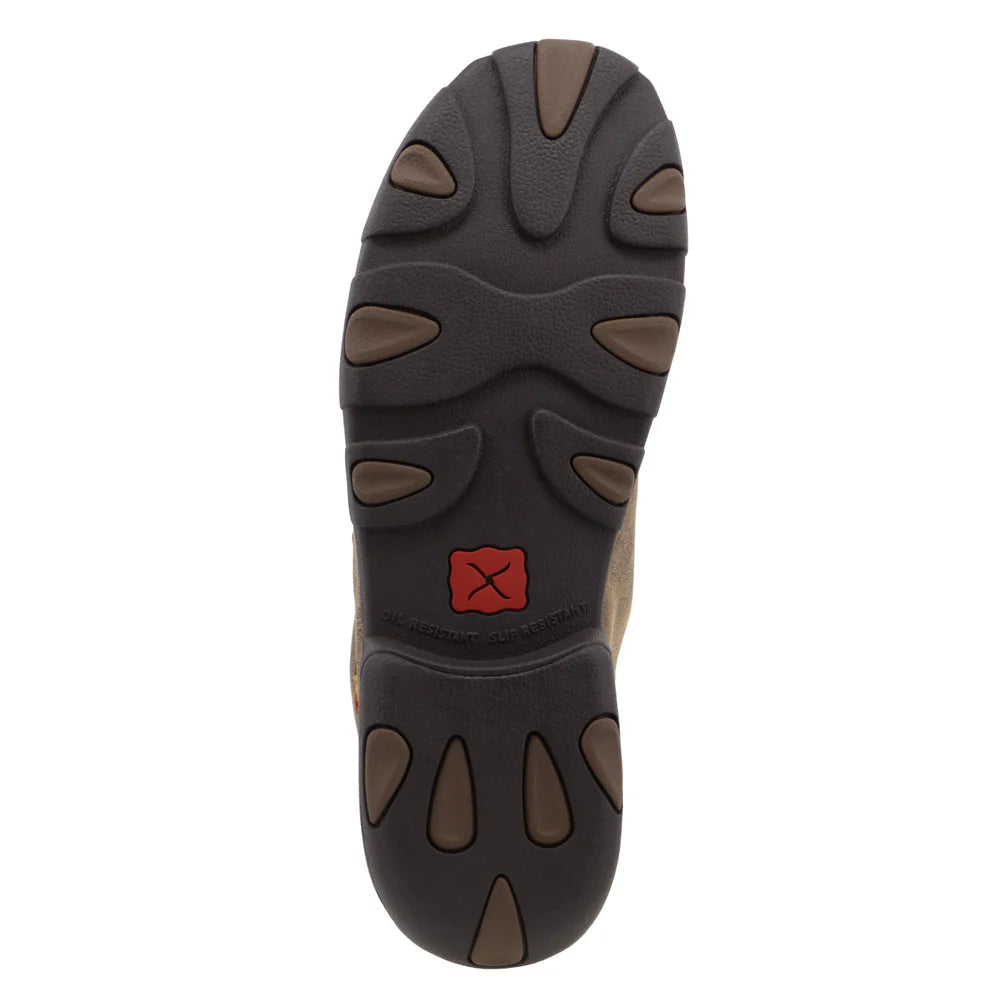 TWISTED X MEN'S CHUKKA DRIVING MOC, CAYMAN PRINT/BROWN TMDM0067