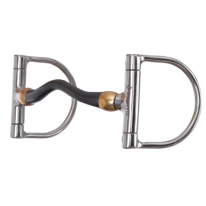 REINSMAN DIAMOND R PORTED MULLEN DEE RING SNAFFLE DR211