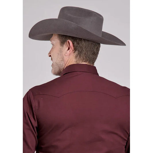 Roper Men’s Western Shirt - Long Sleeve Poplin Snap