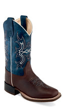 Old West Youth Cowboy Boot Square Toe BSY1914