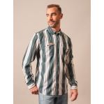 Kimes Retro Stripes Button Up Shirts