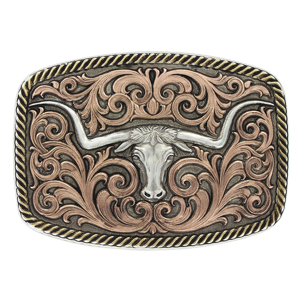 Tri-Color Longhorn Buckle