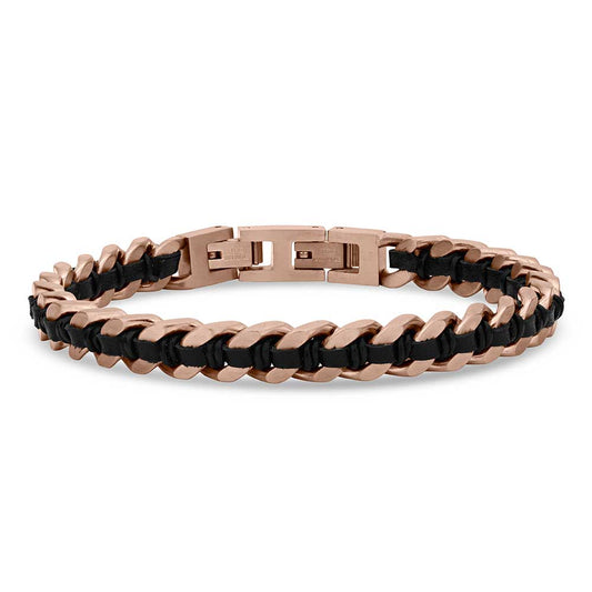 Wrapped In Leather Dark Bracelet