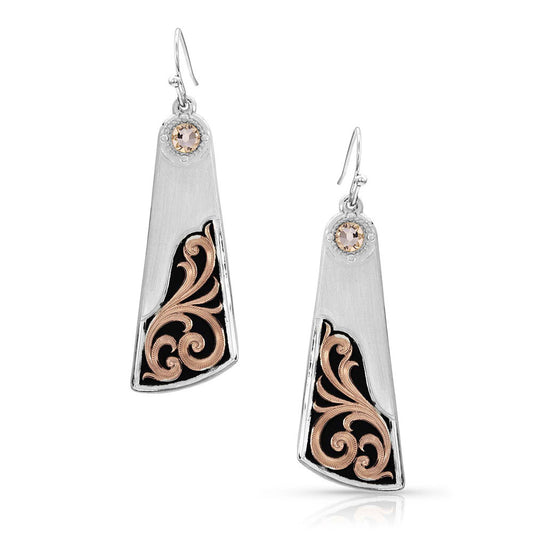 Montana Over the Horizon Rose Gold Earrings