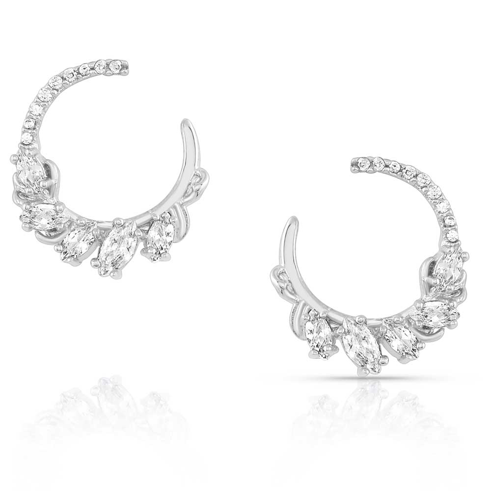 Ice Wreath Petite Round Earrings