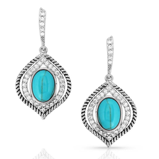 Sparkling Desert Skies Turquoise Earrings