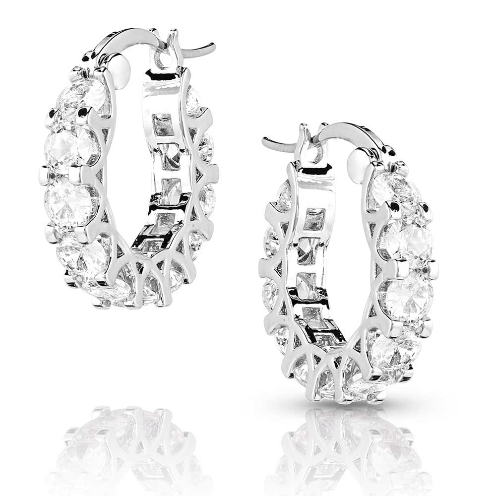 Dazzling Delight Crystal Hoop Earrings