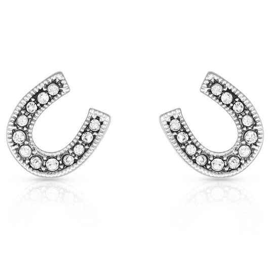 Montana Silversmith Classic Sparkle Horseshoe Earrings