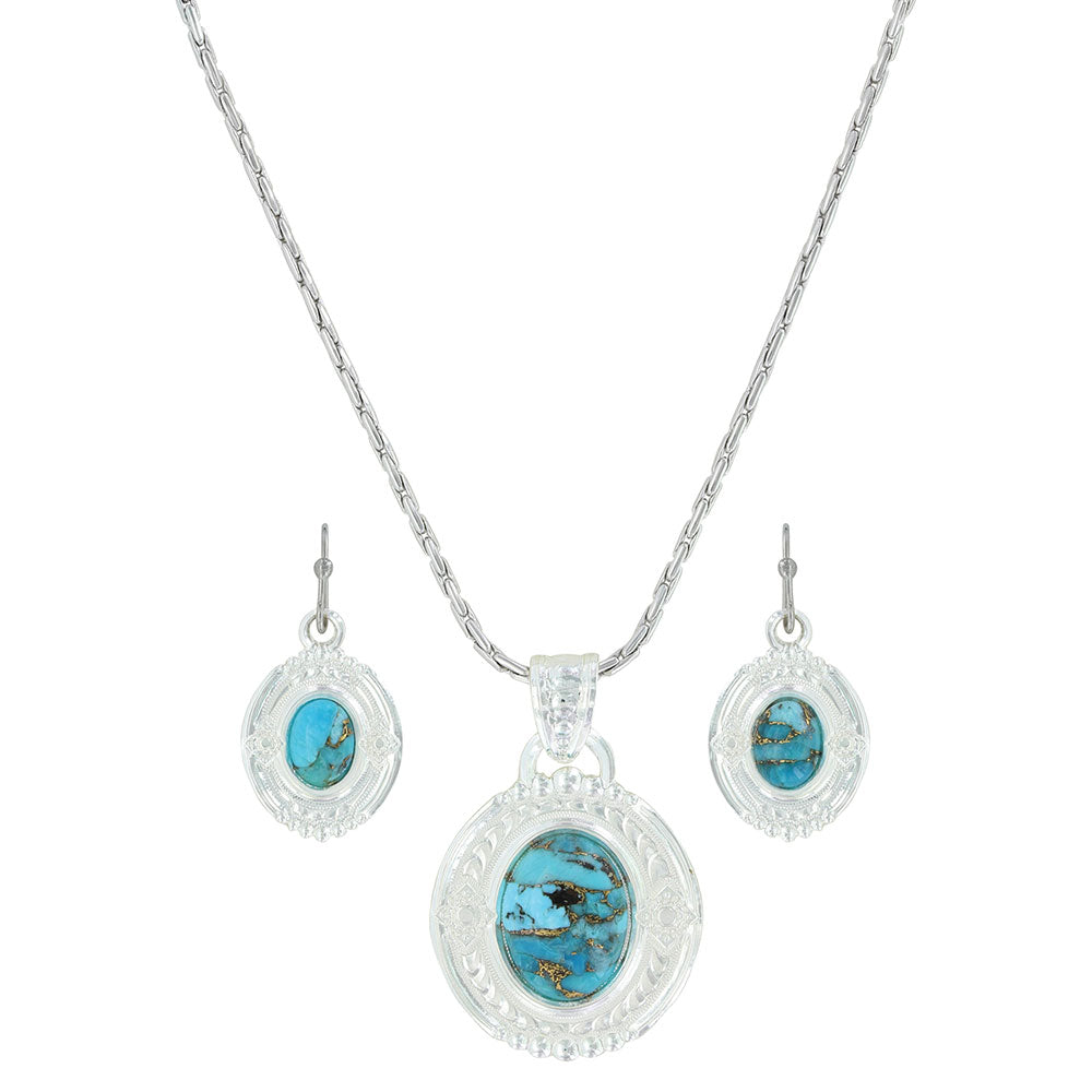 Glacier Pools of Turquoise Jewelry Set