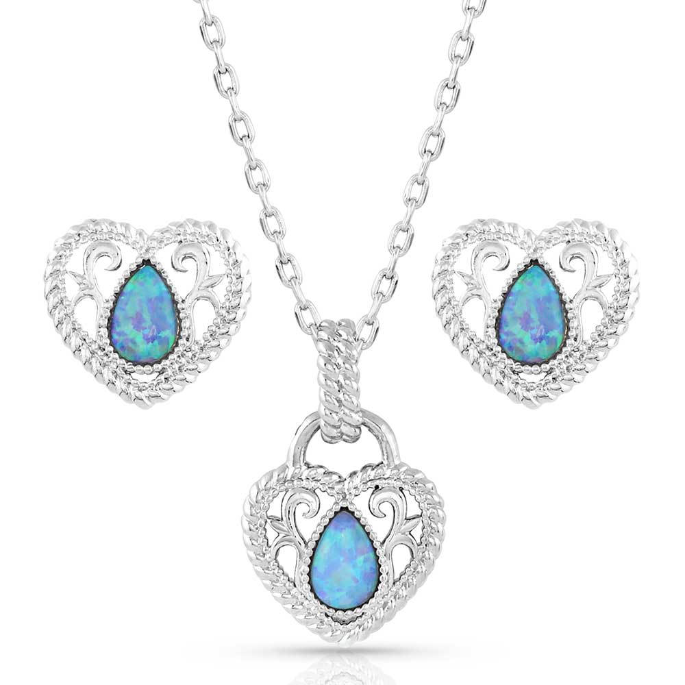 Gleeful Heart Silver Jewelry Set