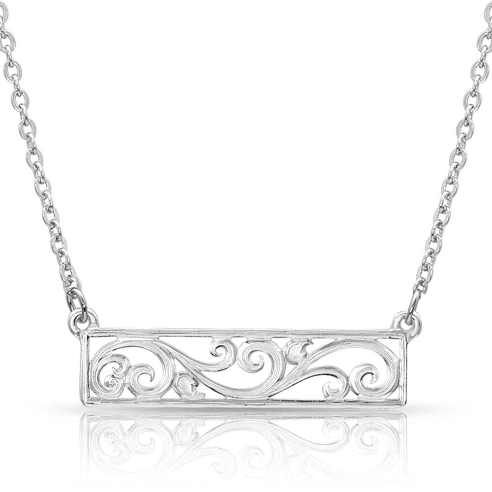 Montana Silversmith Scroll Bar Necklace