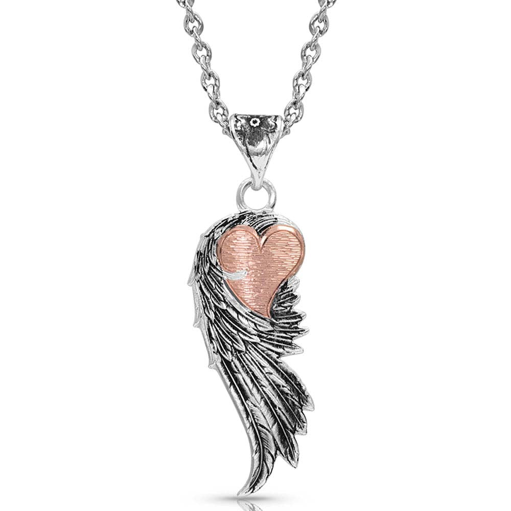 Heart Feather Necklace