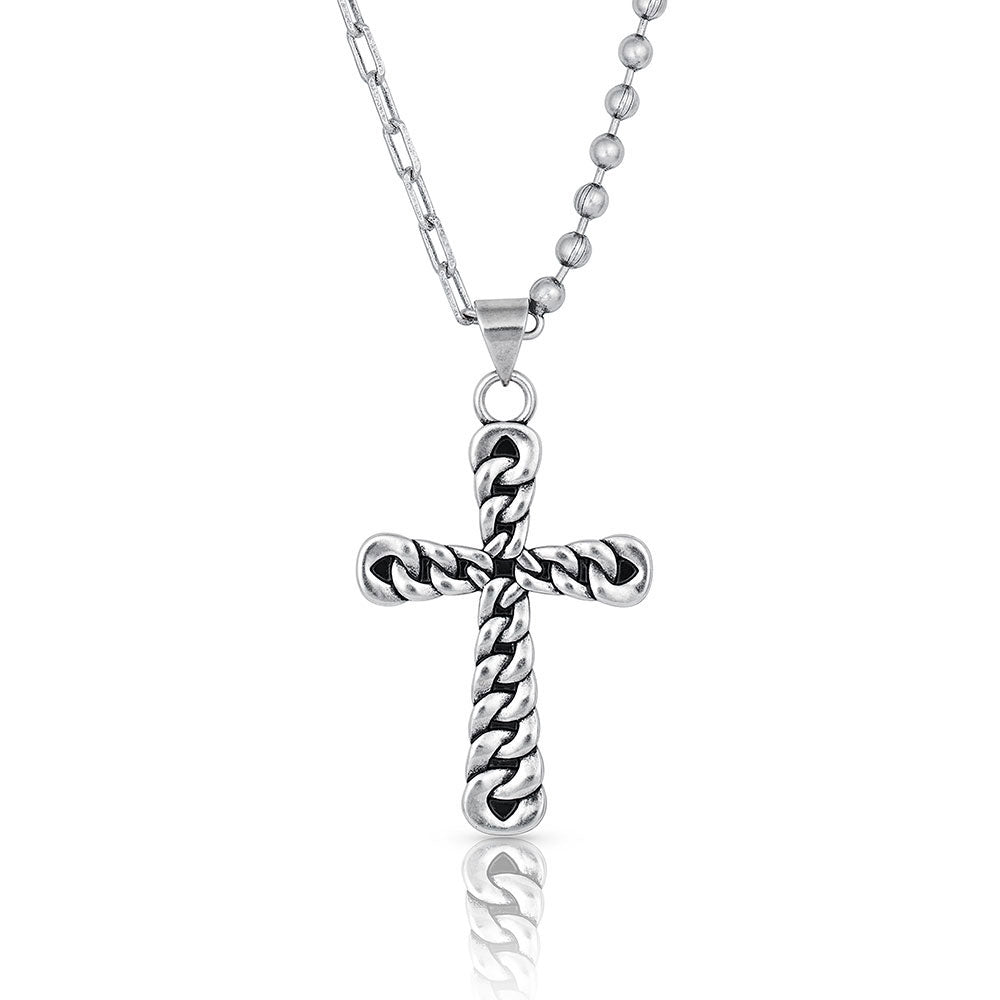 Strongly Linked Cross Necklace