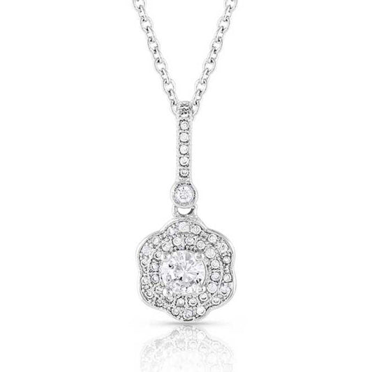 Petals in the Moonlight Crystal Necklace