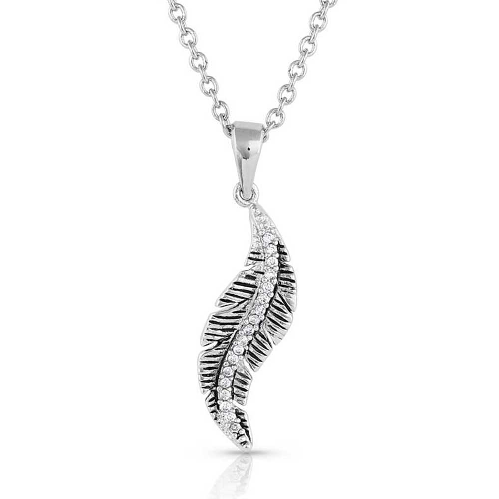 All About The Curve Feather Necklace