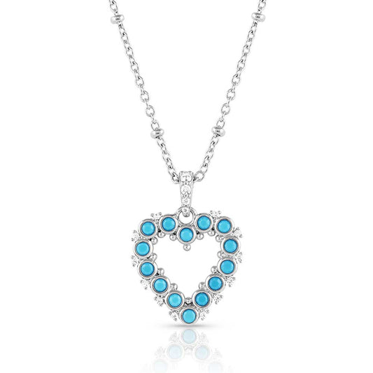 Deepest Love Blue Crystal Necklace