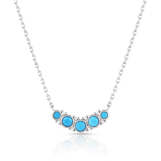 Blue Moon Crystal Necklace