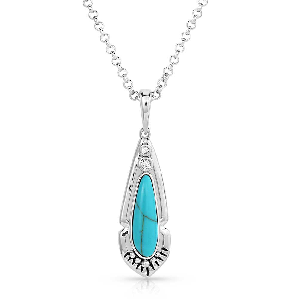 Radiant Stream Turquoise Necklace