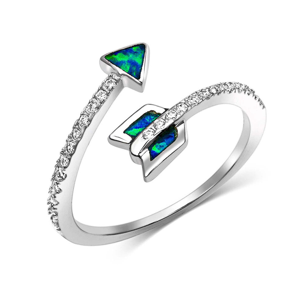 Montana Silversmith Winding Opal Arrow Ring - size 7