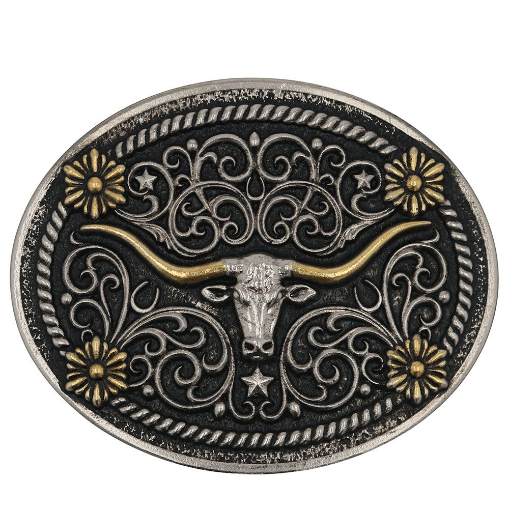 Wildflower Longhorn Buckle